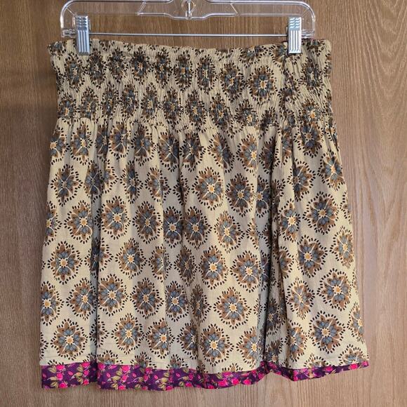 Natural Life Smocked Floral Reversible Skirt - Picture 2 of 8